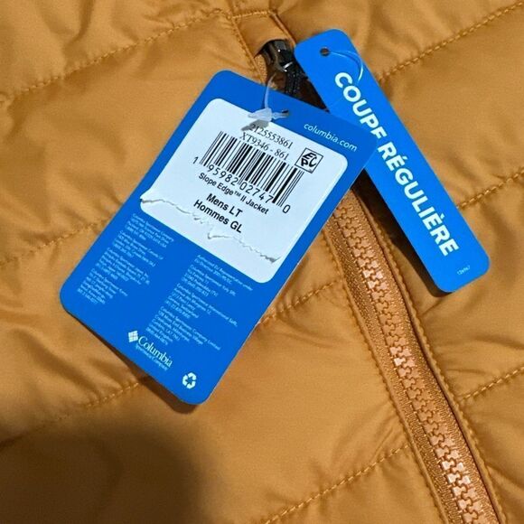 Columbia Omni-Heat Men's Orange Puffer Jacket Sz LT - Picture 16 of 16